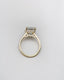 4.80 CT Radiant Solitaire Hidden Halo Moissanite Engagement Ring - crownmoissanite
