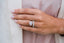 2.50 CT Elongated Cushion Three Stone Moissanite Engagement Ring - crownmoissanite