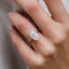 4.0 CT Oval Solitaire Moissanite Engagement Ring - crownmoissanite