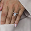 4.50 CT Pear Solitaire Bridge Moissanite Engagement Ring - crownmoissanite