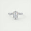 1.91 CT Emerald Cut Solitaire Moissanite Engagement Ring - crownmoissanite