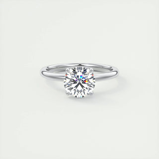 1.35 CT Round Shaped Moissanite Solitaire Engagement Ring - crownmoissanite