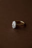 3.0 CT Oval Cut Solitaire Setting Moissanite Engagement Ring