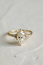 1.50 CT Marquise Cluster Moissanite Engagement Ring
