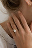 2.10 CT  Oval Cut bezel setting Moissanite Engagement Ring