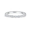 0.16 CT Round Shaped Moissanite Milgrain Wedding Band - crownmoissanite