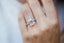 4.30 CT Emerald Solitaire Hidden Halo & Pave Moissanite Engagement Ring - crownmoissanite