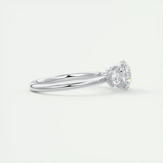 2.0 CT Round Cut Three Stone Moissanite Engagement Ring - crownmoissanite