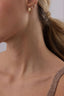 0.17 TCW Round & Baguette Moissanite Diamond Huggie Earrings - crownmoissanite