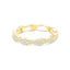 0.34 CT Round Shaped Moissanite Twisted Wedding Band - crownmoissanite