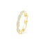 0.34 CT Round Shaped Moissanite Twisted Wedding Band - crownmoissanite