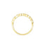 0.16 CT Round Shaped Moissanite Milgrain Wedding Band - crownmoissanite