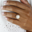 1.80 CT Round Shaped Moissanite Halo Engagement Ring - crownmoissanite