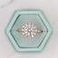 1.80 CT Round Shaped Moissanite Halo Engagement Ring - crownmoissanite