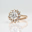 1.80 CT Round Shaped Moissanite Halo Engagement Ring - crownmoissanite