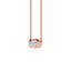 1.0 TCW Emerald & Round Moissanite Diamond Cluster Style Necklace - crownmoissanite