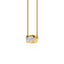 1.0 TCW Emerald & Round Moissanite Diamond Cluster Style Necklace - crownmoissanite
