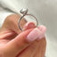 2.1 CT Oval Cut Solitaire Style Moissanite Engagement Ring - crownmoissanite
