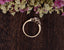 0.75 CT Oval Milgrain Three Stone Moissanite Engagement Ring - crownmoissanite