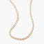 Round Cut Moissanite Diamond Chain Tennis Necklace