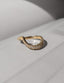 0.40 TCW Round Moissanite Wave Eternity Wedding Band