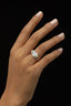 4.55 CT Oval Cut Solitaire Setting Moissanite Engagement Ring