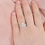 1.91 CT Oval Cut Solitaire Pave Moissanite Engagement Ring - crownmoissanite