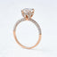 3.2 CT Round Cut Solitaire Pave Moissanite Engagement Ring - crownmoissanite