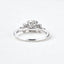 1.0 CT Round Cut Art Deco Moissanite Engagement Ring - crownmoissanite