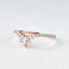 0.36 CT Marquise & Round Shaped Moissanite Curved Wedding Band - crownmoissanite