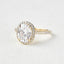1.91 CT Oval Shaped Moissanite Halo Engagement Ring - crownmoissanite