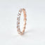 0.4 CT Round & Marquise Shaped Moissanite Alternative Stone Wedding Band - crownmoissanite