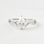 1.52 CT Pear Shaped Moissanite Cluster Engagement Ring - crownmoissanite