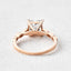 1.75 CT Princess Cut Pave Moissanite Engagement Ring - crownmoissanite