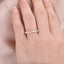0.26 CT Marquise & Round Shaped Moissanite Cluster Wedding Band - crownmoissanite