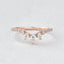0.2 CT Marquise & Round Shaped Moissanite Curved Wedding Band - crownmoissanite