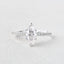 1.0 CT Marquise Cut Solitaire Pave Moissanite Engagement Ring - crownmoissanite