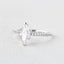 1.0 CT Marquise Cut Solitaire Pave Moissanite Engagement Ring - crownmoissanite