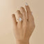 0.94 CT Oval Cut Cluster Vintage Moissanite Engagement Ring - crownmoissanite