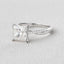 1.75 CT Princess Cut Twisted Pave Moissanite Engagement Ring - crownmoissanite
