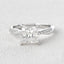 1.75 CT Princess Cut Twisted Pave Moissanite Engagement Ring - crownmoissanite