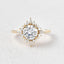 1.8 CT Round Cut Halo Moissanite Engagement Ring - crownmoissanite