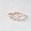1.0 CT Round Cut Cluster Moissanite Engagement Ring - crownmoissanite