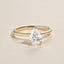 1.25 CT Pear Cut Solitaire Moissanite Engagement Ring - crownmoissanite