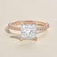 1.18 CT Princess Shaped Moissanite Solitaire Engagement Ring - crownmoissanite