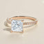 1.18 CT Princess Shaped Moissanite Solitaire Engagement Ring - crownmoissanite