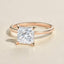 1.18 CT Princess Shaped Moissanite Solitaire Engagement Ring - crownmoissanite