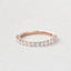 0.24 CT Round Shaped Moissanite Half Eternity Wedding Band - crownmoissanite
