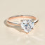 2.0 CT Heart Cut Solitaire Moissanite Engagement Ring - crownmoissanite