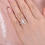 1.33 Carats Oval Shape Micro-paved Accent Stones Moissanite Diamond Engagement Ring - crownmoissanite